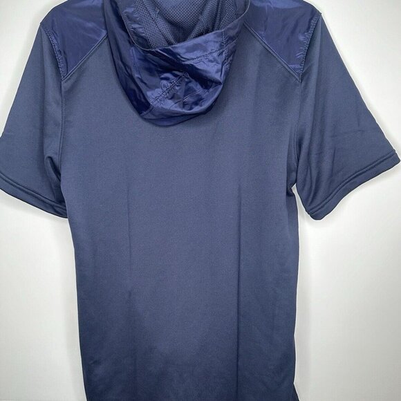 Under Armour Men's Command Short Sleeve Hoodie Navy Midnight Blue NWOT MEN Small - Picture 4 of 4